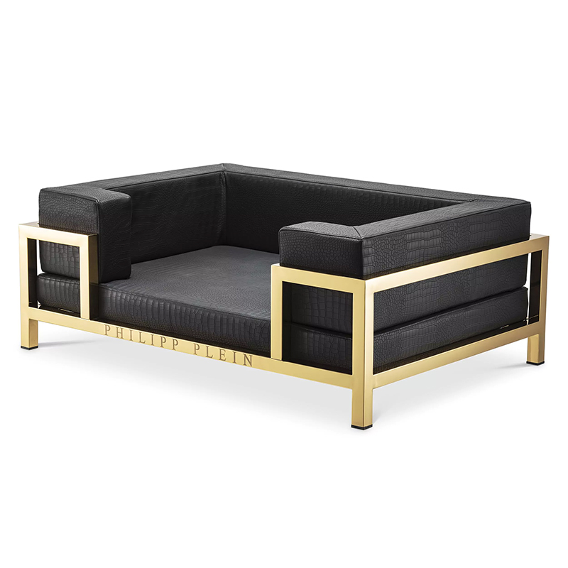 Лежанка для домашних животных Philipp Plein Dogbed High Conic Limited XL Gold Черный Золотой Лежанка для домашних животных Philipp Plein Dogbed High Conic Limited XL Gold Черный Золотой в Тюмени | Loft Concept