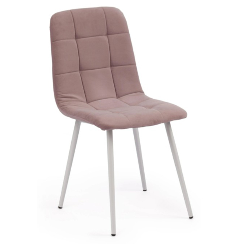 Стул Nancy Velour Smoky Rose Chair Дымчатая Роза Белый Стул Nancy Velour Smoky Rose Chair Дымчатая Роза Белый в Тюмени | Loft Concept