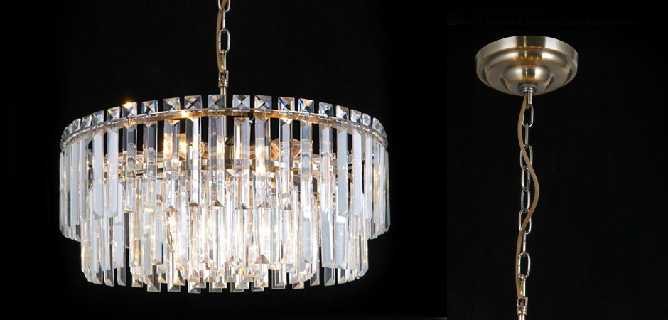 Люстра Odeon Chandelier Прозрачное Стекло Люстра Odeon Chandelier Прозрачное Стекло - Loft-Concept в Тюмени