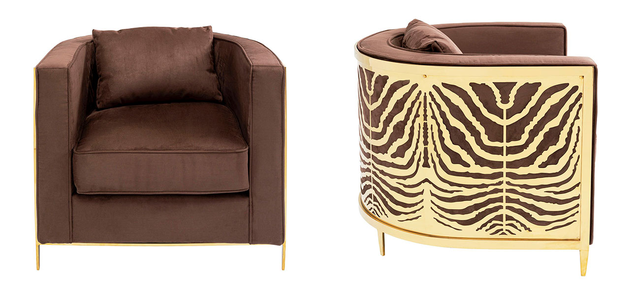 Дизайнерское кресло Velvet Ice Breaker Armchair - фото