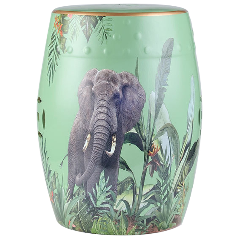Керамический табурет Elephant Tropical Animal Ceramic Stool Green Прозрачный зеленый Серый Зеленый Керамический табурет Elephant Tropical Animal Ceramic Stool Green Прозрачный зеленый Серый Зеленый в Тюмени | Loft Concept