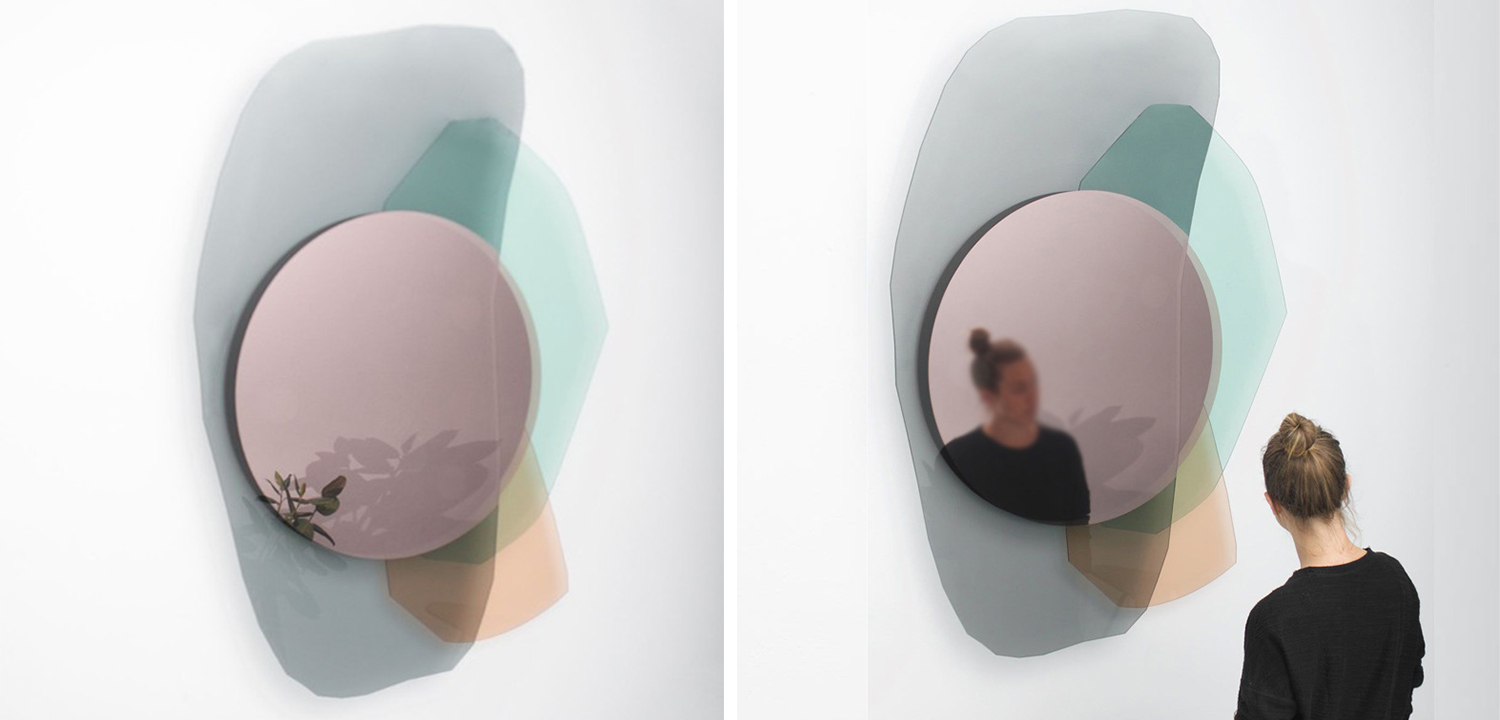 Арт-объект на стену с зеркалом Glass Repeated Mirror I by OS And OOS - фото