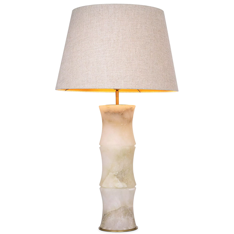 Настольная лампа Eichholtz Table Lamp Bonny Alabaster Латунь Бежевый Бежево-серый Настольная лампа Eichholtz Table Lamp Bonny Alabaster Латунь Бежевый Бежево-серый в Тюмени | Loft Concept