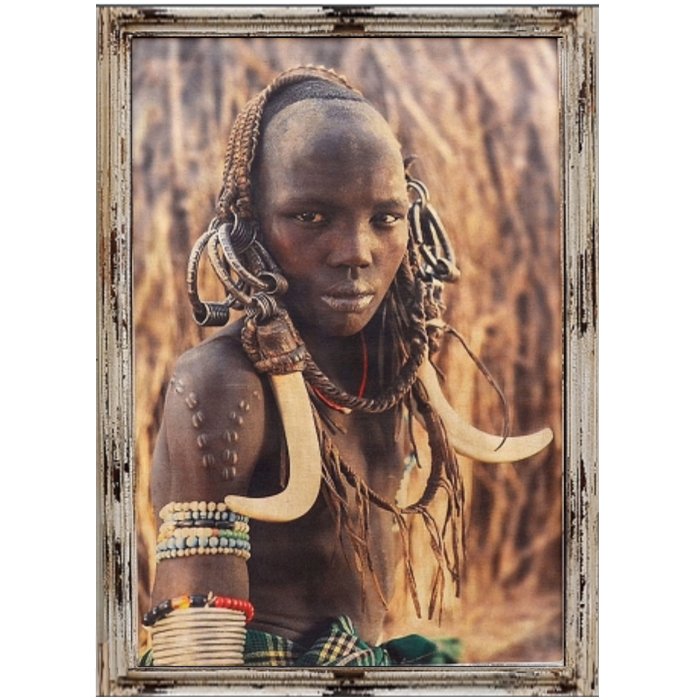 Постер Jovem Mursi Omo Valley Ethiopia Постер Jovem Mursi Omo Valley Ethiopia в Тюмени | Loft Concept