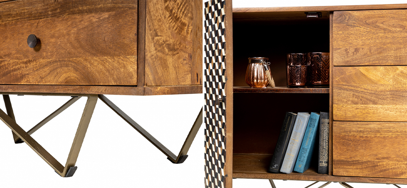 Комод из массива Bone Inlay - фото №1