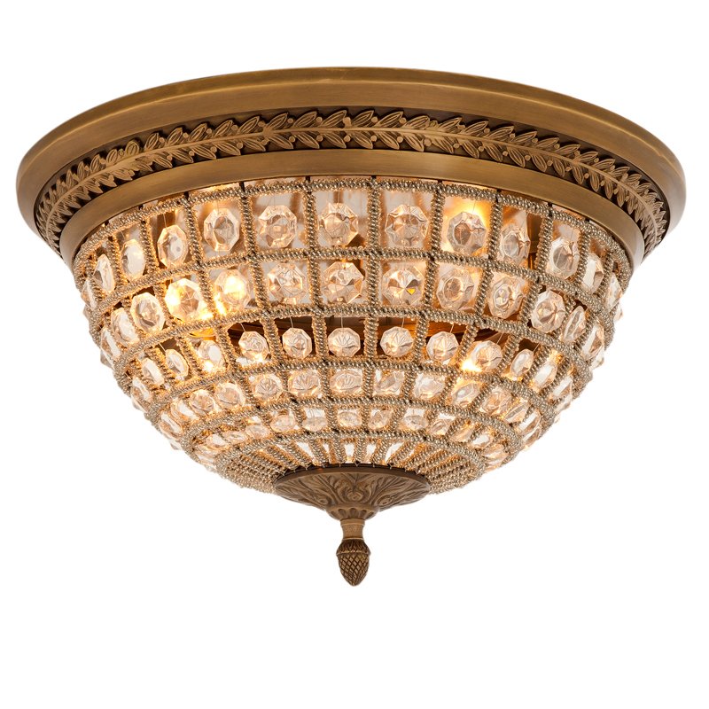 Потолочный светильник Ceiling Lamp Kasbah Antique Brass Латунь Античная полированная Прозрачное Стекло Потолочный светильник Ceiling Lamp Kasbah Antique Brass Латунь Античная полированная Прозрачное Стекло в Тюмени | Loft Concept