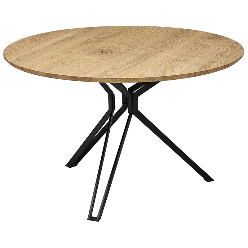 Стол круглый в стиле Лофт Mahoney Table Древесина Черный Стол круглый в стиле Лофт Mahoney Table Древесина Черный в Тюмени | Loft Concept