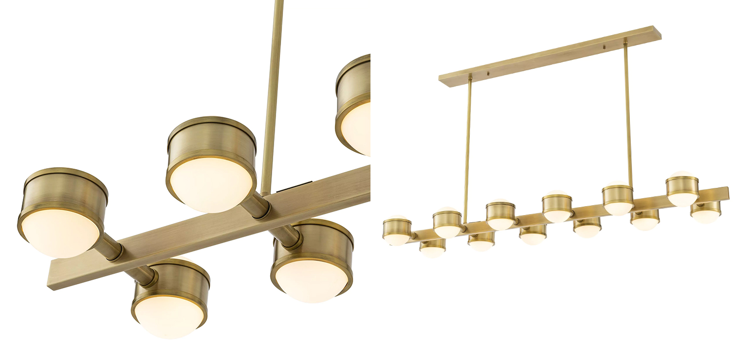 Люстра Eichholtz Chandelier Aldo Brass - фото