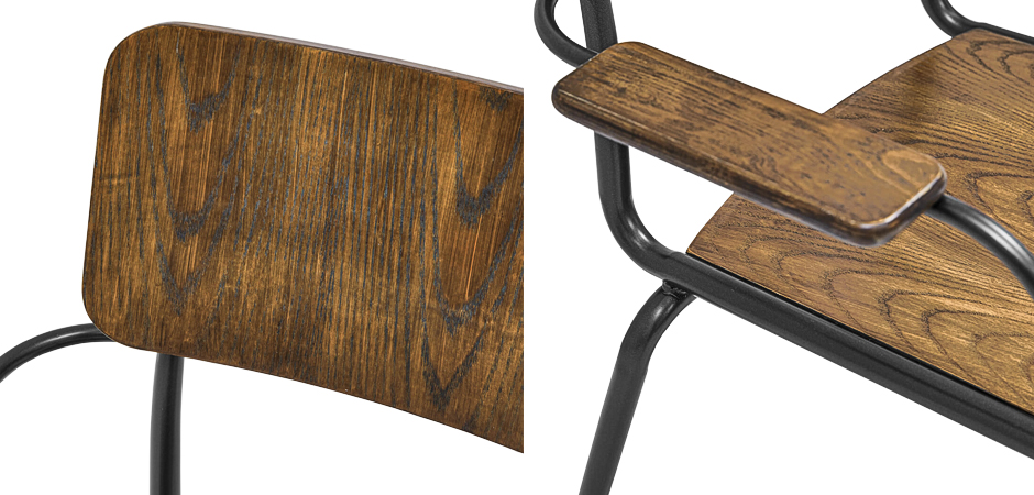 Стул с подлокотниками Joshua Loft Stool with armrests Стул с подлокотниками Joshua Loft Stool with armrests - Loft-Concept в Тюмени