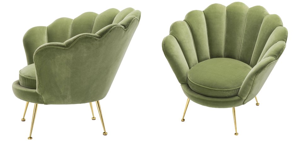 Кресло Eichholtz Chair Trapezium Light Green Кресло Eichholtz Chair Trapezium Light Green - Loft-Concept в Тюмени