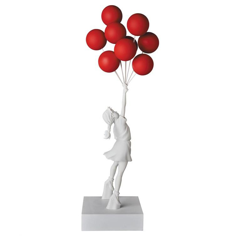Статуэтка Flying Balloons Girl white and red Белый Красный Статуэтка Flying Balloons Girl white and red Белый Красный в Тюмени | Loft Concept
