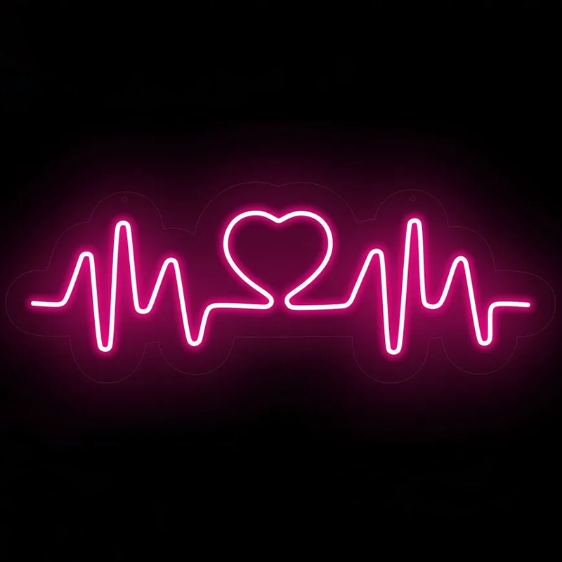 Неоновая настенная лампа Heart Rhythm Neon Wall Lamp Розовый Прозрачный Неоновая настенная лампа Heart Rhythm Neon Wall Lamp Розовый Прозрачный в Тюмени | Loft Concept