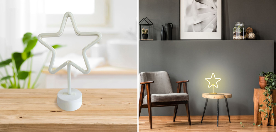 Неоновая настольная лампа Night Star Неоновая настольная лампа Night Star - Loft-Concept в Тюмени