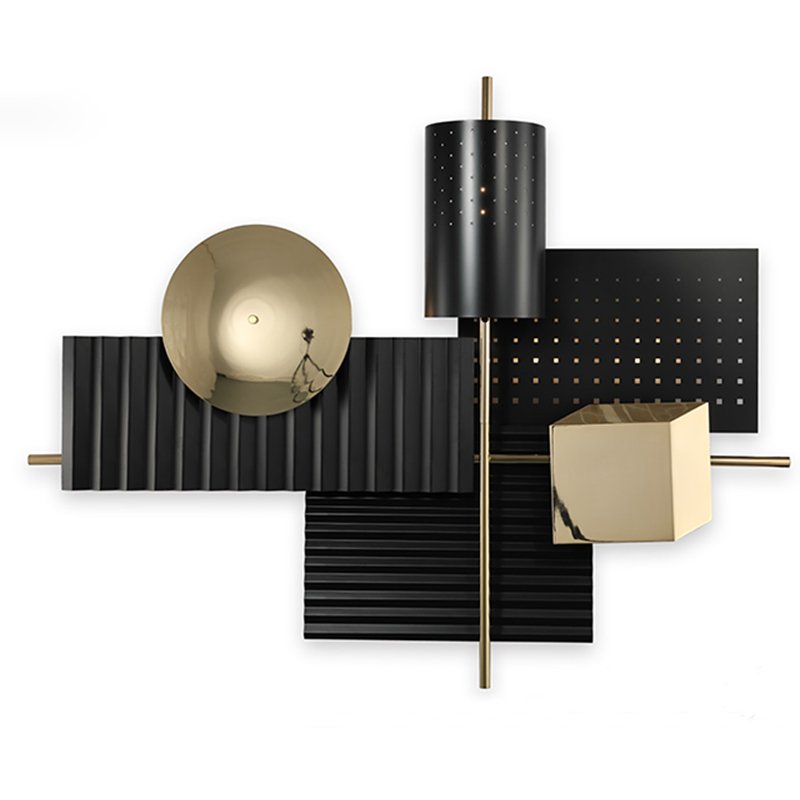 Бра Abstra black&gold Глянцевое золото Черный Бра Abstra black&gold Глянцевое золото Черный в Тюмени | Loft Concept
