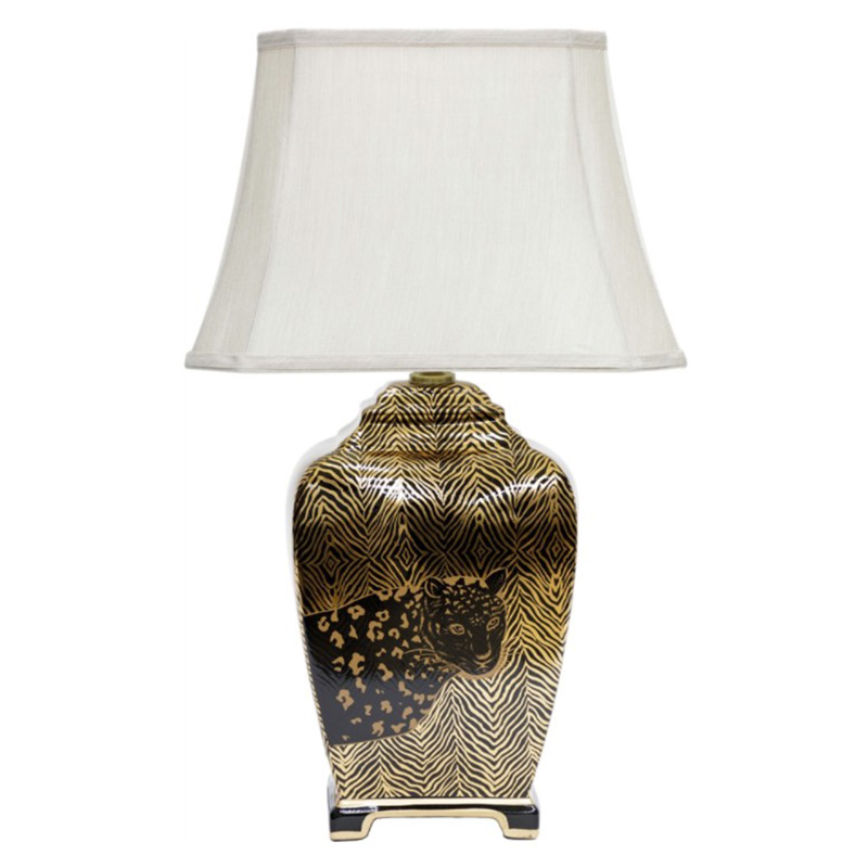 Настольная лампа Leopard Table lamp black and gold Черный Золотой Белый Настольная лампа Leopard Table lamp black and gold Черный Золотой Белый в Тюмени | Loft Concept