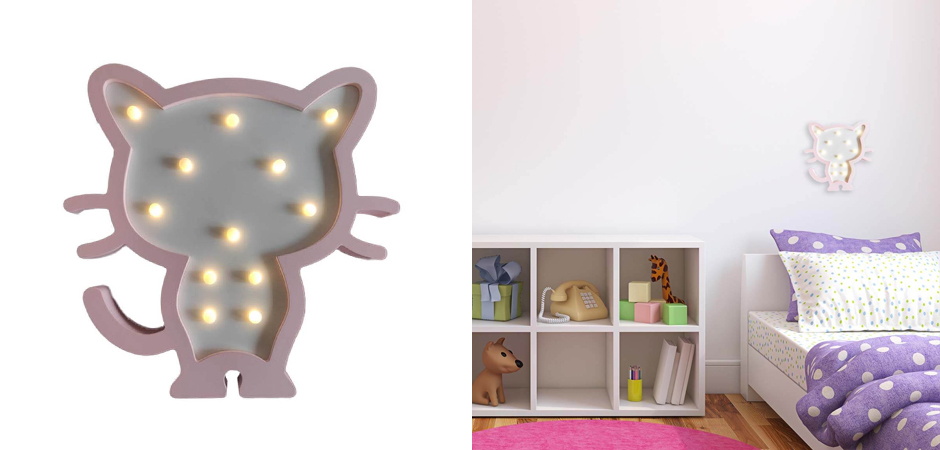 Детский ночник Розовый котенок Детский ночник Розовый котенок - Loft-Concept в Тюмени