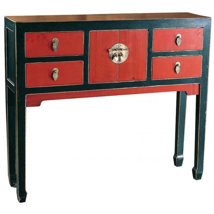 Консоль China Tower Console Красный Консоль China Tower Console Красный в Тюмени | Loft Concept
