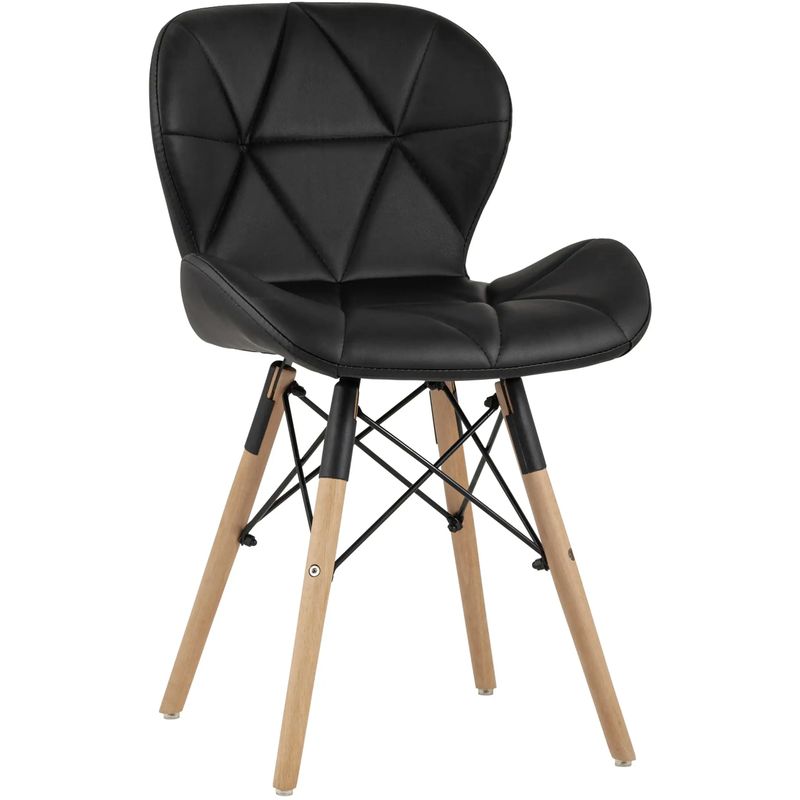 Стул Jeroen Chair Черная Экокожа Черный Древесина Стул Jeroen Chair Черная Экокожа Черный Древесина в Тюмени | Loft Concept