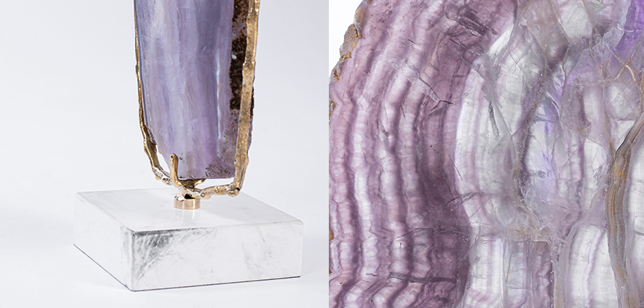 Plaque fluorite pourpre Аксессуар камень Флюорит Plaque fluorite pourpre Аксессуар камень Флюорит - Loft-Concept в Тюмени