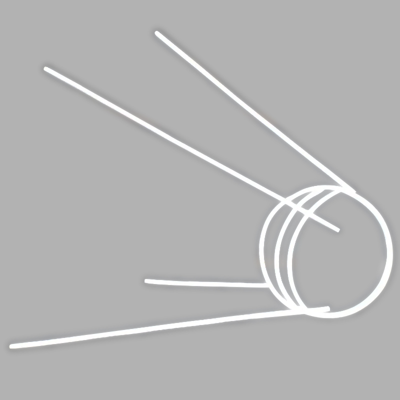 Неоновая настенная лампа Sputnik 1 Spacecraft Neon Wall Lamp Белый Прозрачный Неоновая настенная лампа Sputnik 1 Spacecraft Neon Wall Lamp Белый Прозрачный в Тюмени | Loft Concept