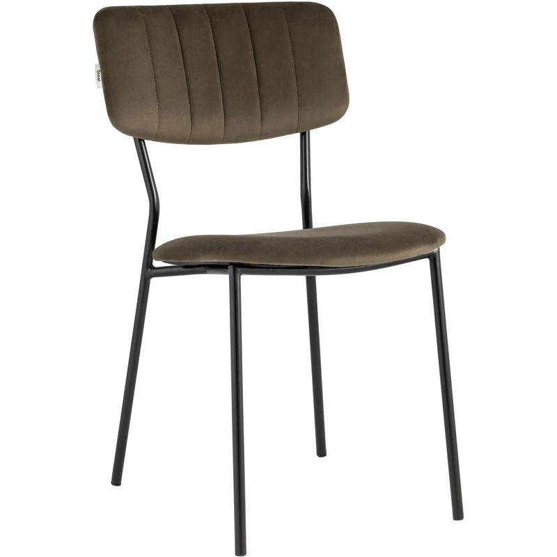 Стул Singer Chair без подлокотника Коричневый Велюр Коричневый Черный Стул Singer Chair без подлокотника Коричневый Велюр Коричневый Черный в Тюмени | Loft Concept