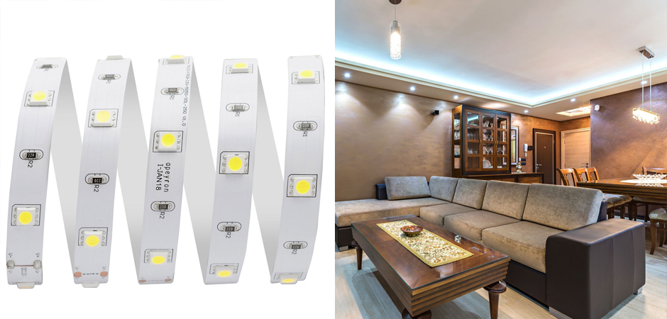 Комплект светодиодной ленты 7,2W/m 30LED/m 5050SMD холодный белый 5M Комплект светодиодной ленты 7,2W/m 30LED/m 5050SMD холодный белый 5M - Loft-Concept в Тюмени