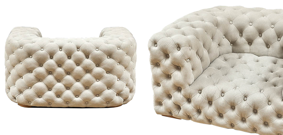 Кресло Soho Tufted Milk Armchair Кресло Soho Tufted Milk Armchair - Loft-Concept в Тюмени