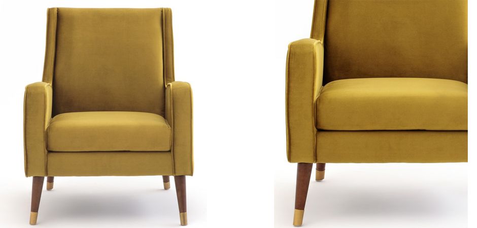 Кресло Classic Furniture горчичный Кресло Classic Furniture горчичный - Loft-Concept в Тюмени
