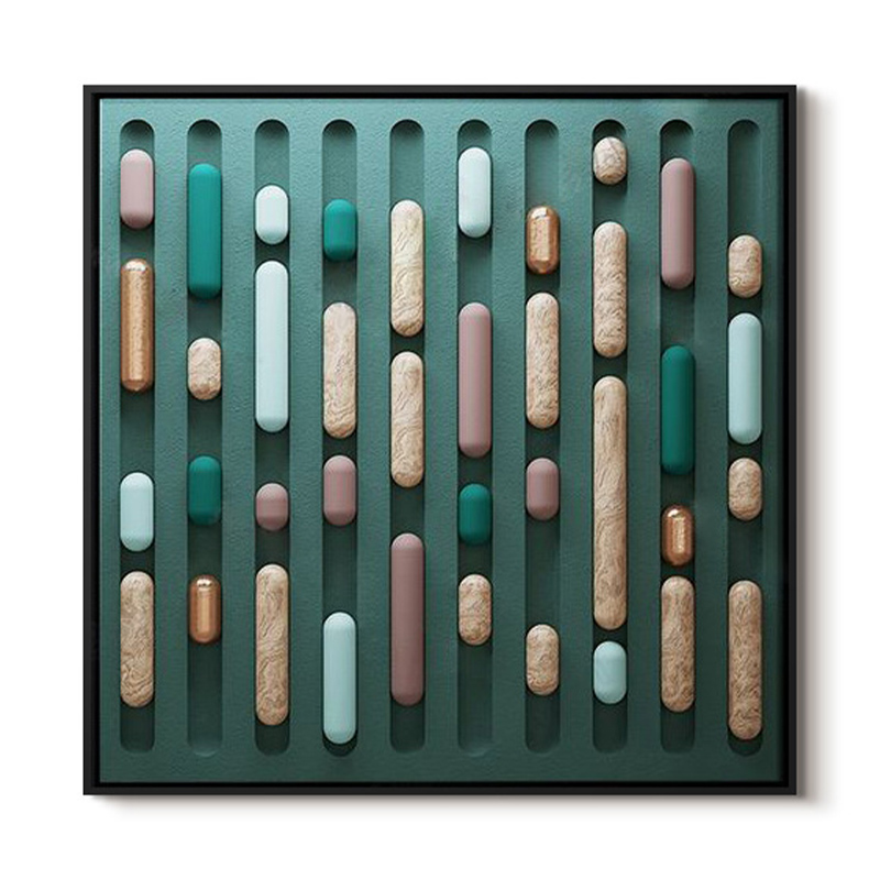 Арт-объект на стену деревянный Pill Мульти Арт-объект на стену деревянный Pill Мульти в Тюмени | Loft Concept