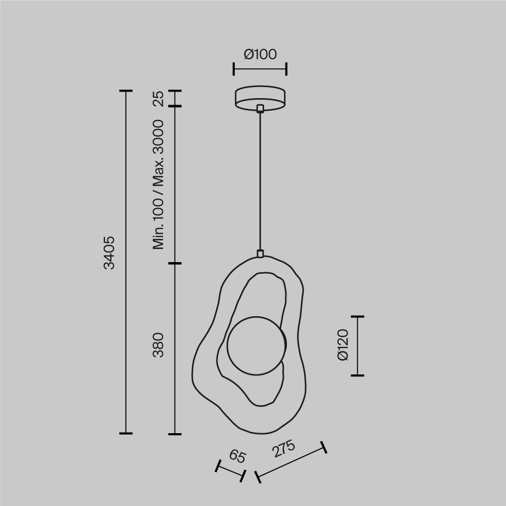 Подвесной светильник Opus в Тюмени