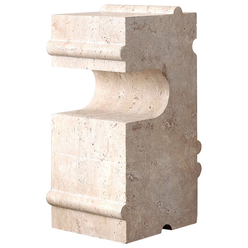 Приставной стол Hume Stone Side Table дизайн Kelly Wearstler Песочный Приставной стол Hume Stone Side Table дизайн Kelly Wearstler Песочный в Тюмени | Loft Concept