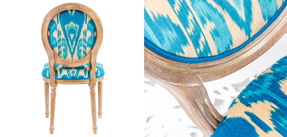 Стул Ikat Pattern Голубой Стул Ikat Pattern Голубой - Loft-Concept в Тюмени