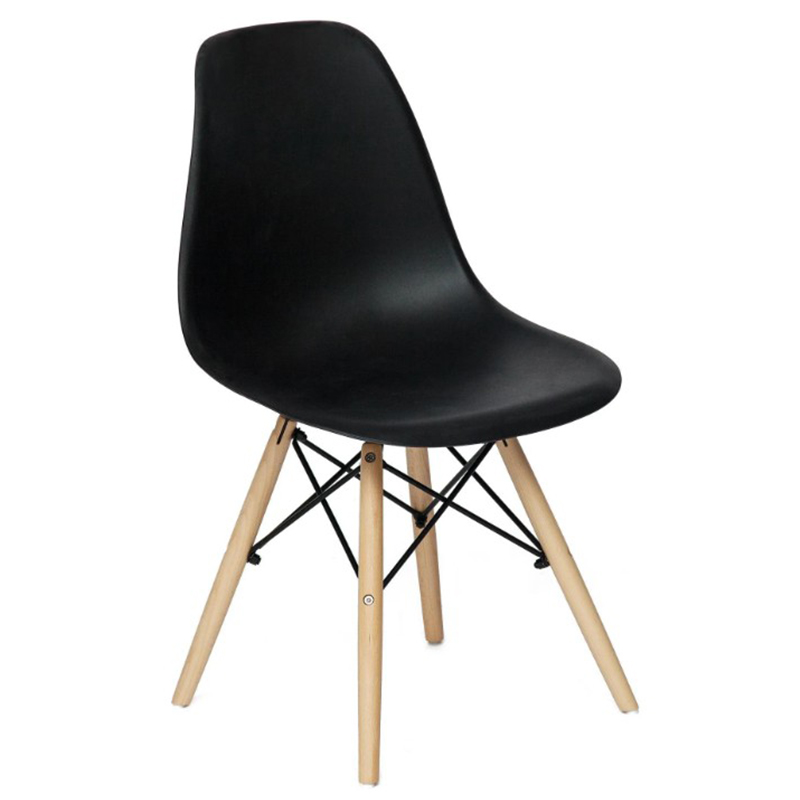 Стул DSW black Черный Древесина Стул DSW black Черный Древесина в Тюмени | Loft Concept