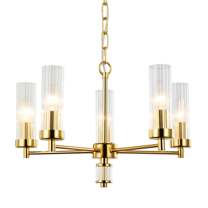 Люстра Jeanette Chandelier Gold 46 Глянцевое золото Прозрачный Люстра Jeanette Chandelier Gold 46 Глянцевое золото Прозрачный в Тюмени | Loft Concept