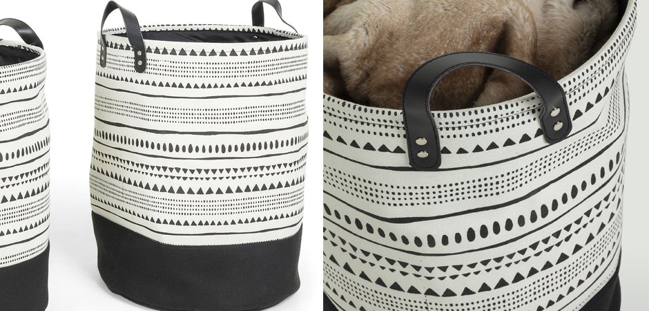 Комплект корзин Black and White Wedges Комплект корзин Black and White Wedges - Loft-Concept в Тюмени