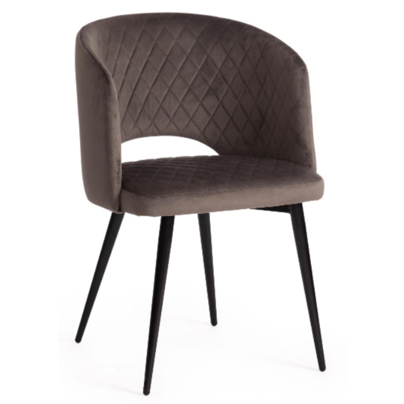 Стул Janice Grey Chair Серый (Gray) Черный Стул Janice Grey Chair Серый (Gray) Черный в Тюмени | Loft Concept