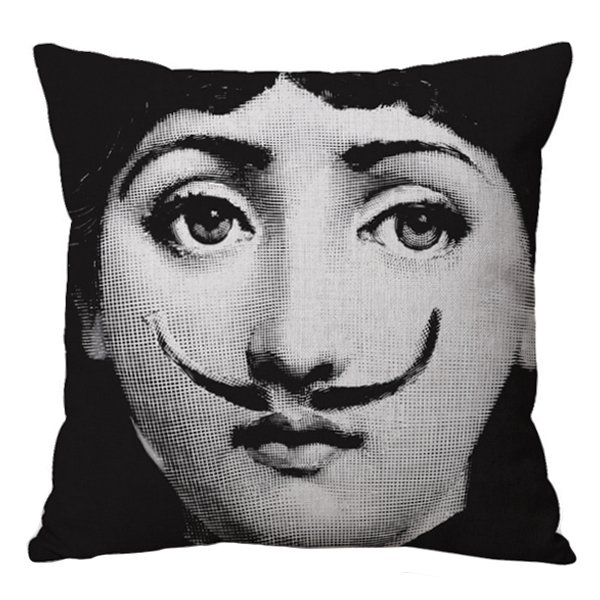 Декоративная подушка Fornasetti 021 Черно-белый Декоративная подушка Fornasetti 021 Черно-белый в Тюмени | Loft Concept