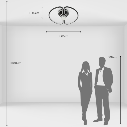 Потолочный светильник черного цвета круглой формы Luke Lampco Tracer Lamp в Тюмени