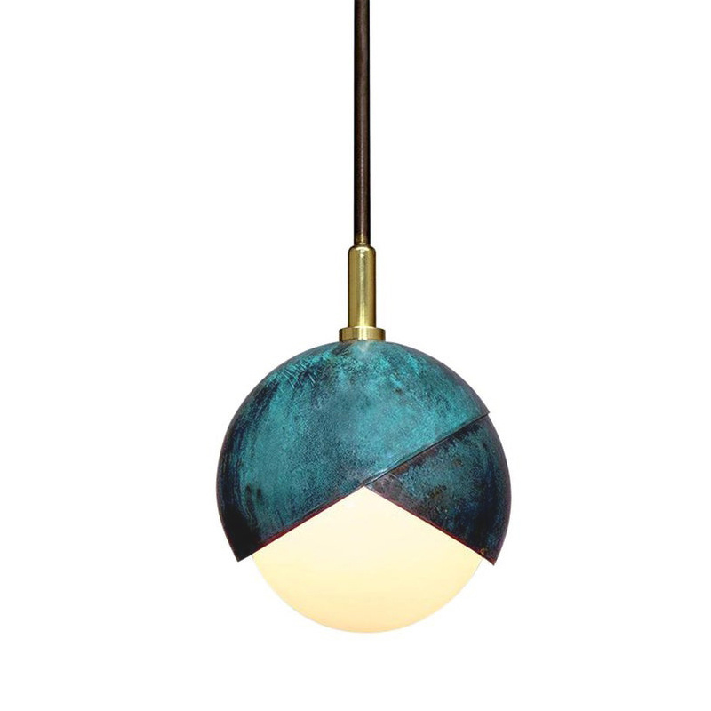 Подвесной светильник Trella studio BENEDICT PENDANT Бирюзовый Белый Подвесной светильник Trella studio BENEDICT PENDANT Бирюзовый Белый в Тюмени | Loft Concept