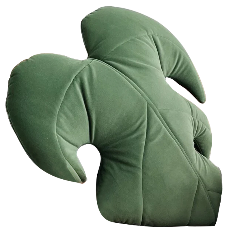 Декоративная подушка Botanical Cushion Monstera Зеленый Декоративная подушка Botanical Cushion Monstera Зеленый в Тюмени | Loft Concept