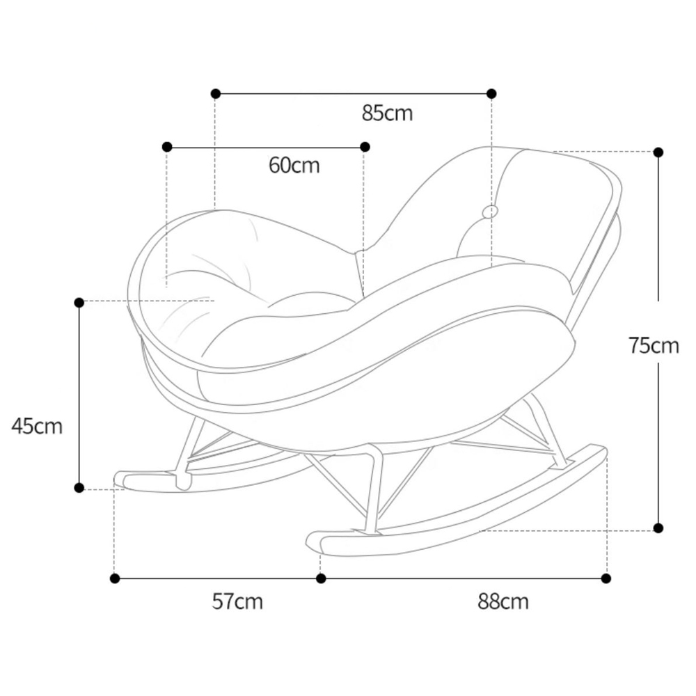 Кресло-качалка Rocking Soft Chair Кресло-качалка Rocking Soft Chair в Тюмени