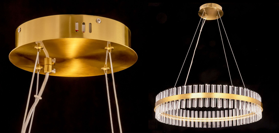 Круглая Люстра Кольцо Хрусталь диаметр 80 см RING Saturno Not Baroncelli Brass Круглая Люстра Кольцо Хрусталь диаметр 80 см RING Saturno Not Baroncelli Brass - Loft-Concept в Тюмени