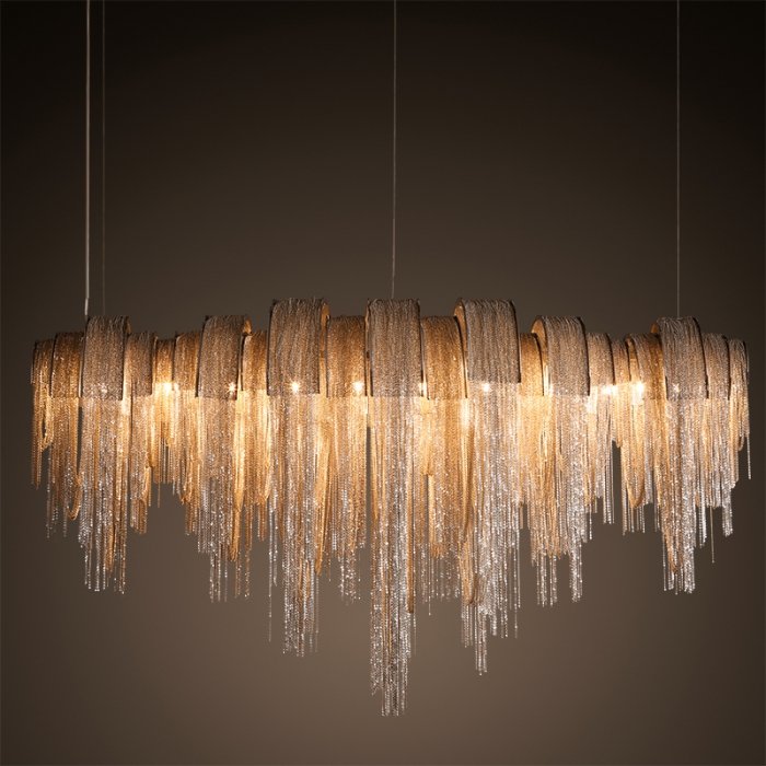 Люстра Volver Golden Chain Chandelier Золотой Люстра Volver Golden Chain Chandelier Золотой в Тюмени | Loft Concept