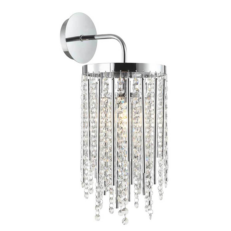Бра Crystal Wind Chimes Chrome Wall Lamp Хром Прозрачный Бра Crystal Wind Chimes Chrome Wall Lamp Хром Прозрачный в Тюмени | Loft Concept