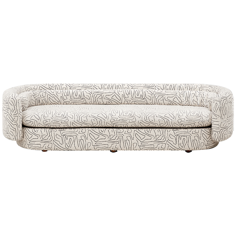Диван Everard Print White Sofa Белый Черный Диван Everard Print White Sofa Белый Черный в Тюмени | Loft Concept
