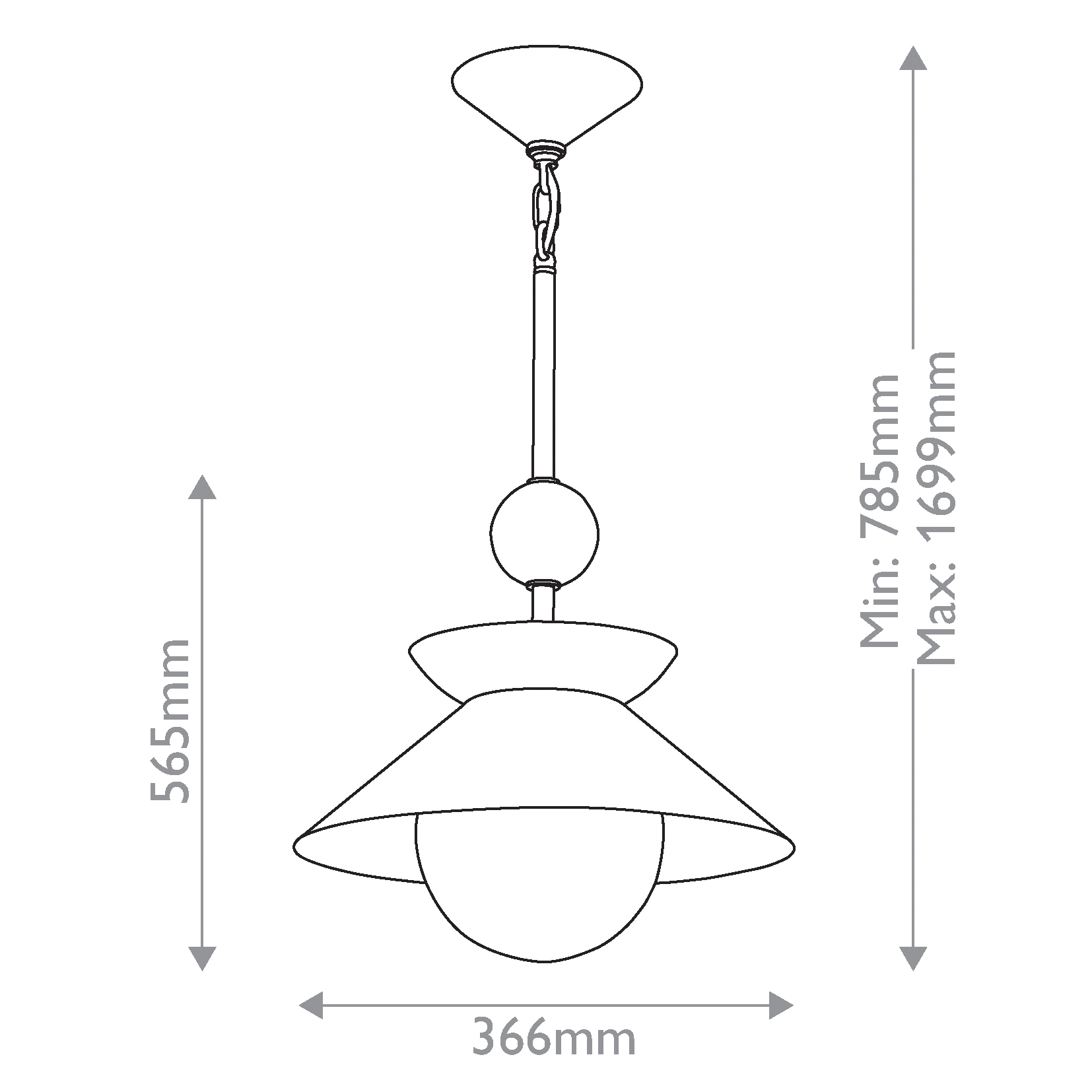 Подвесной светильник латунного цвета с конусовидным белым плафоном Quintiesse в Тюмени