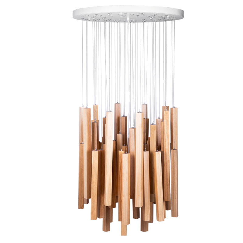 Подвесной светильник Wooden Eco Light Бежевый Подвесной светильник Wooden Eco Light Бежевый в Тюмени | Loft Concept