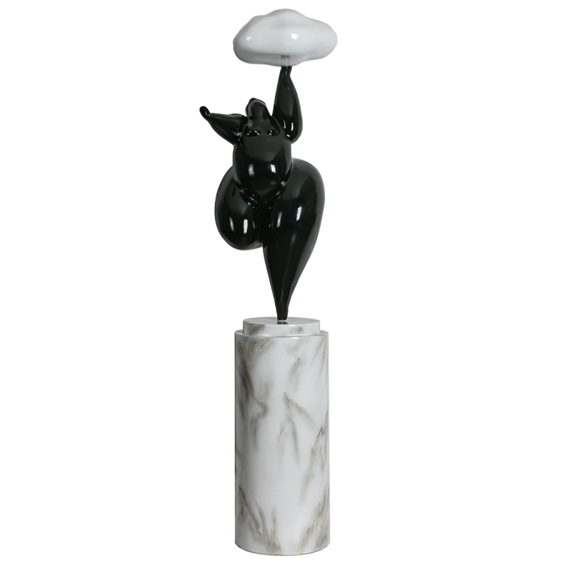 Торшер In The Clouds Black Floor Lamp Черный Белый Белый Мрамор Bianco Торшер In The Clouds Black Floor Lamp Черный Белый Белый Мрамор Bianco в Тюмени | Loft Concept