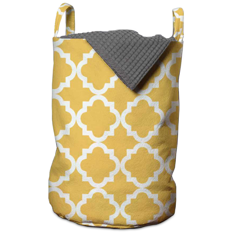 Корзина Yellow Ornament Basket Горчичный Корзина Yellow Ornament Basket Горчичный в Тюмени | Loft Concept