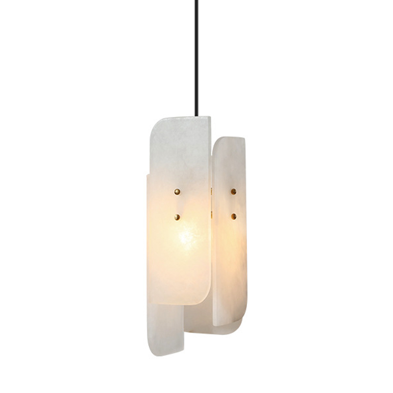 Подвесной светильник Ancel Hanging Light Белый Мрамор Bianco Глянцевое золото Подвесной светильник Ancel Hanging Light Белый Мрамор Bianco Глянцевое золото в Тюмени | Loft Concept